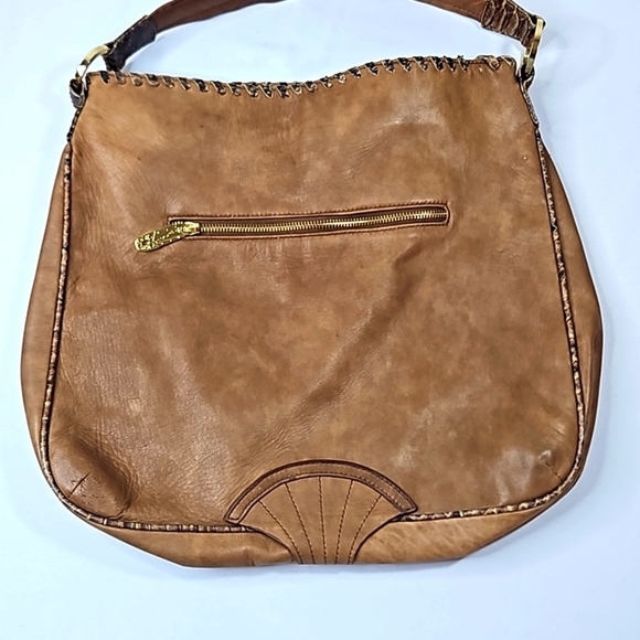 Zandra Rhodes Brown Faux Leather Handbag - Picture 7 of 11